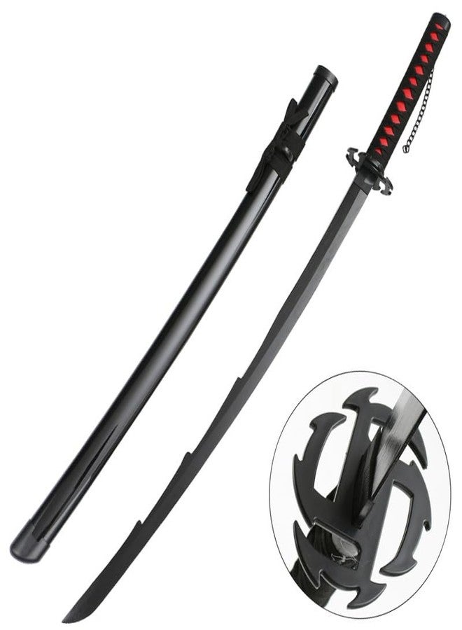 EXCELCHOICE Bleach Zangetsu Ichigo Katana/Sword Toy 104cm Life Size - Bamboo Wood Zangetsu Ichigo Katana (Stand Included) Perfect for Anime Gift,Cosplay (Ichigo Zangetsu, Double Layer Stand) - Image 4